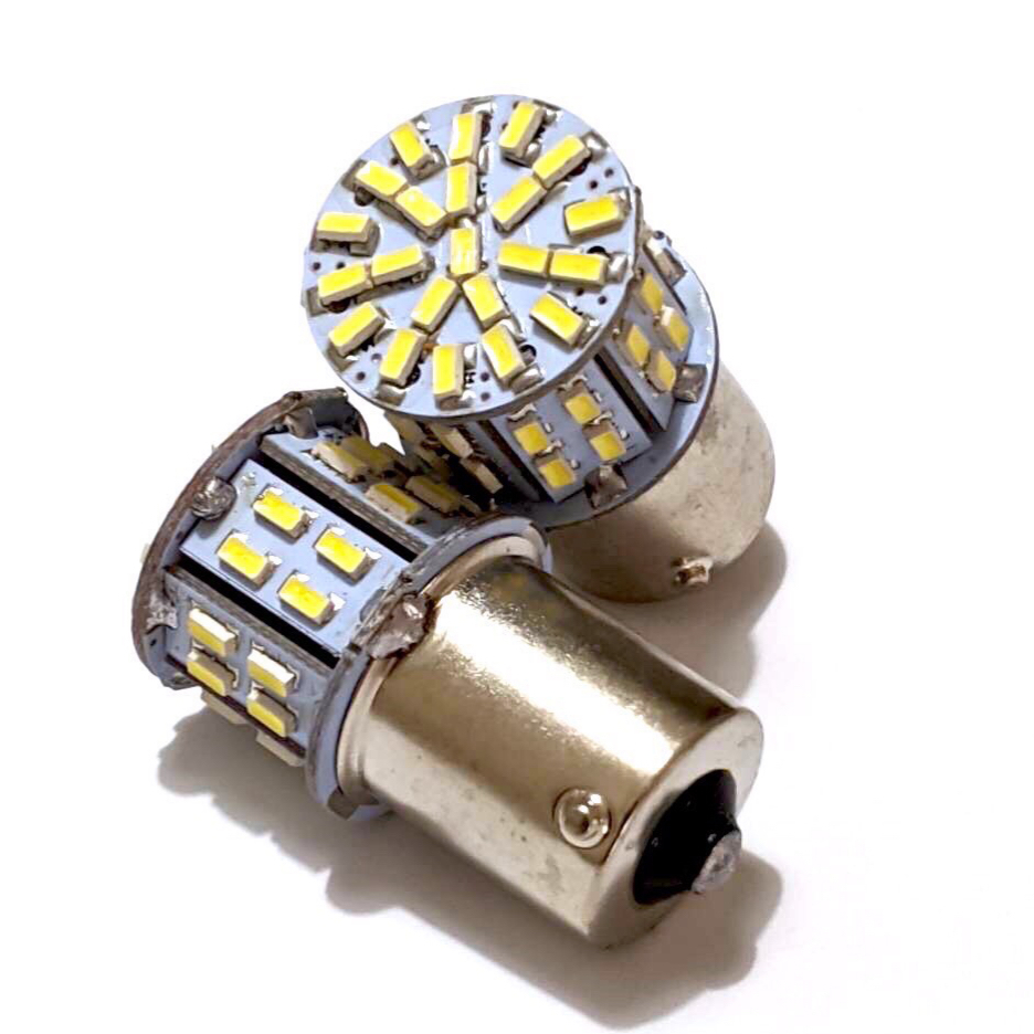 24V S25 LED シングル 180°平行ピン 50連 マーカー球 トラック 大型車 デコトラ グリーン 緑 20個セット_画像3