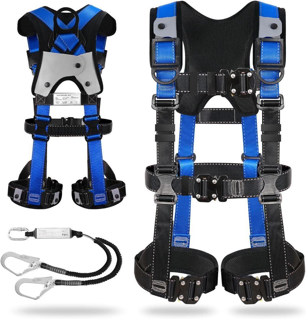  полный Harness новый стандарт комплект альпинизм climbing голубой уличный 105