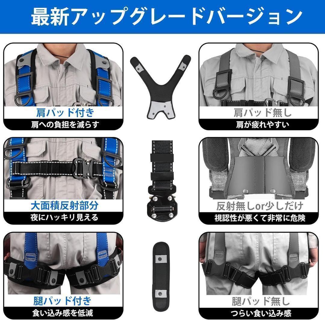  полный Harness новый стандарт комплект альпинизм climbing голубой уличный 105