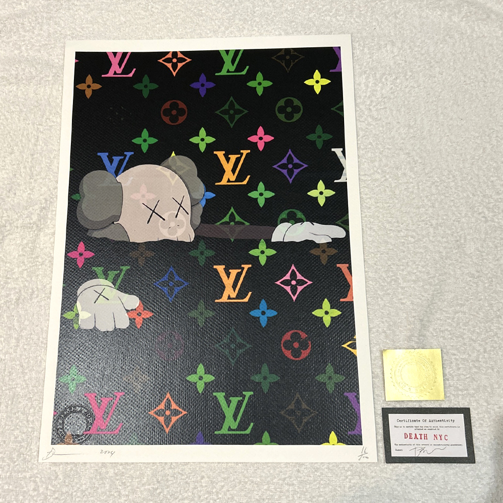 DEATH NYC ガクガク アートポスター 現代アート バンクシー KAWS DEATH NYC ガクガク アートポスター 現代アート バンクシー KAWS