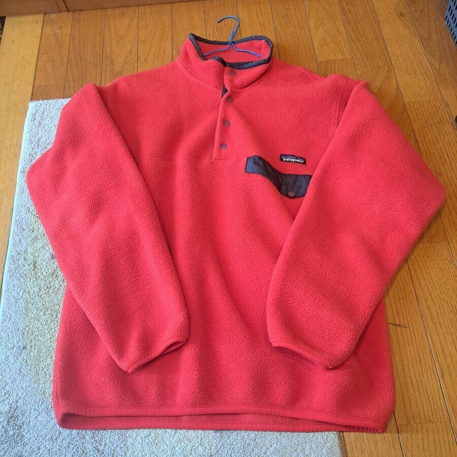 パタゴニア スナップT シンチラ プルオーバー patagonia フリース M　赤　レッド 90s ジャケット