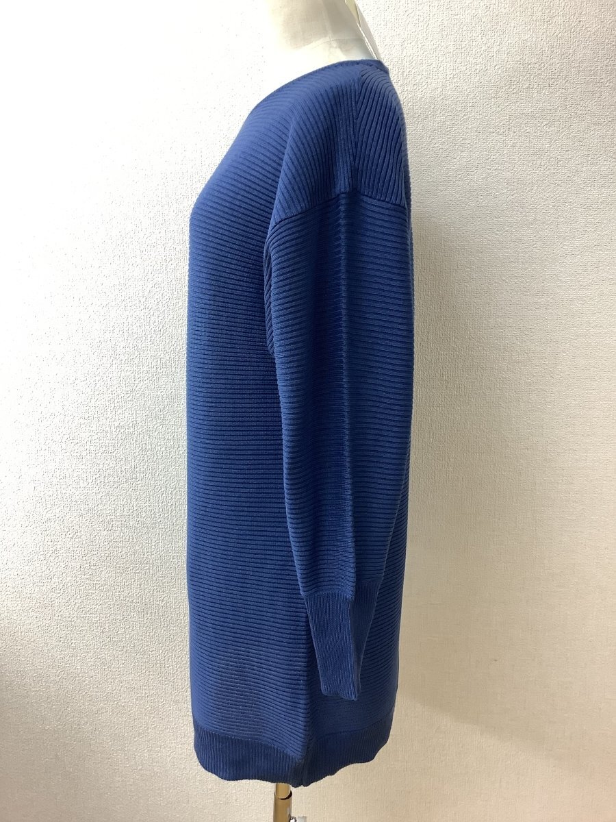 ハッシュアッシュ (HusHusH) タグ付き未使用 落ち著いたブルーのニット ロング丈 サイズM