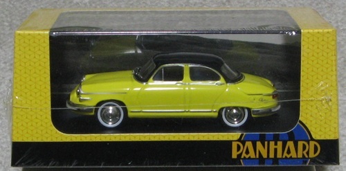 Altaya　1/43　パナール?PL17 ティグラ　yellow/black　1961　キーリング付き　*クリアケースにクラックあり