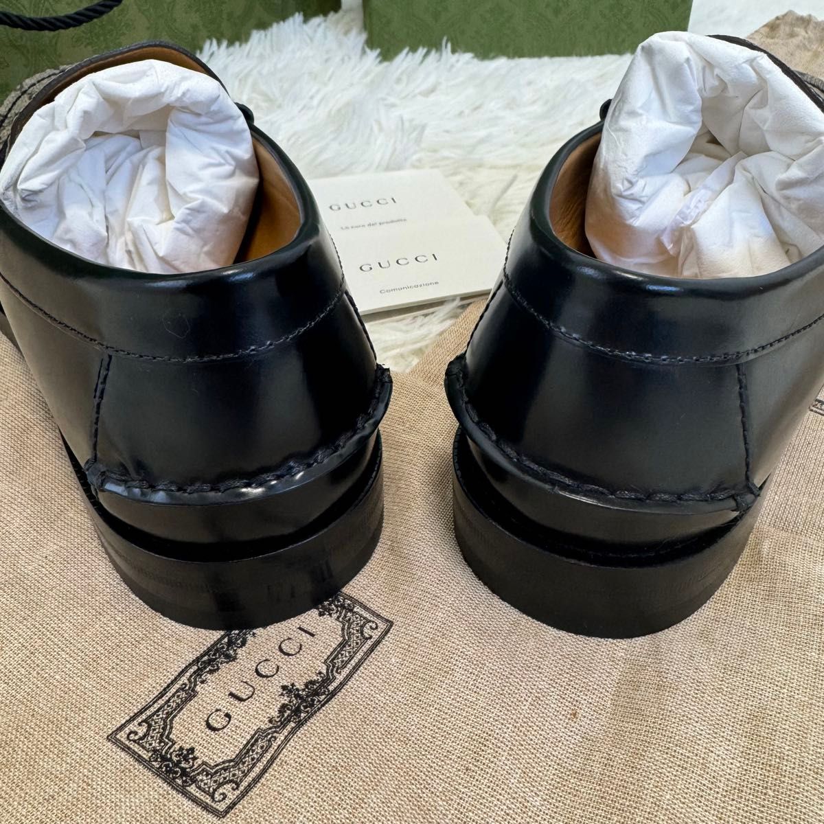 新品未使用品 GUCCI GGキャンバス タッセル ローファー 30センチ 新品未使用品 GUCCI GGキャンバス タッセル ローファー 30センチ