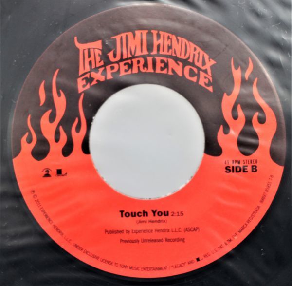 T-920 美盤 US盤 重量盤 The Jimi Hendrix Experience ジミ・へンドリックス Fire/Touch You 88697 85851 7 シングル 45 RPM_画像6