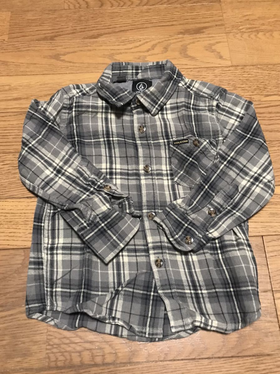 VOLCOM KID*S LONG SLEEVE SHIRTS size-4T( длина одежды 42 ширина 35) б/у бесплатная доставка NCNR