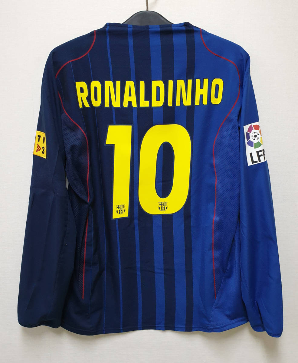 04-05バルセロナ(A)#10 ロナウジーニョ RONALDINHO 選手用長袖 04-05バルセロナ(A)#10 ロナウジーニョ RONALDINHO 選手用長袖
