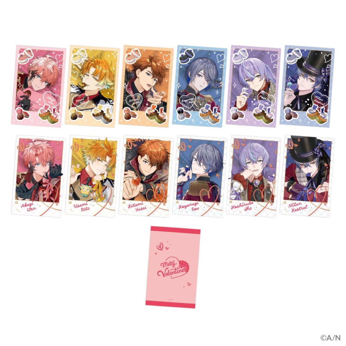 にじさんじ Melty Valentine 缶バッジ チェキ風カード にじさんじ Melty Valentine 缶バッジ チェキ風カード