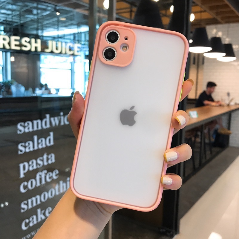 iphone12proケース カーバー TPU 可愛い　お洒落　韓国　マット　ピンク　軽量 ケース 耐衝撃 高品質321