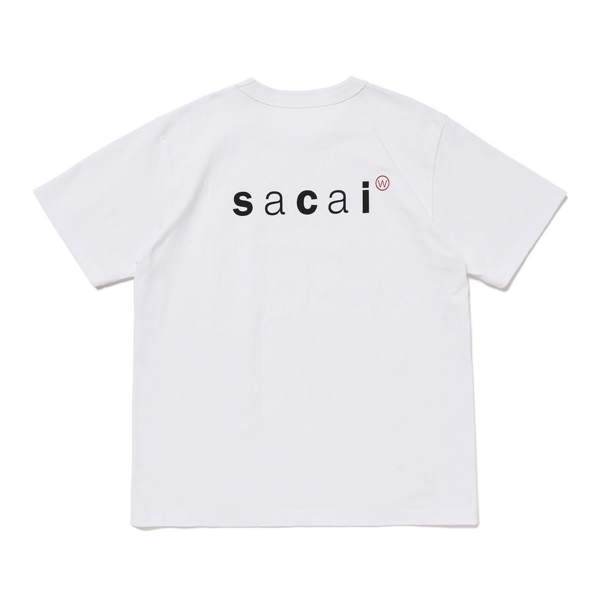 定価以下‼️ WTAPS x sacai Print T-Shirt 白XXL sacai WTAPS 白 tee XXL