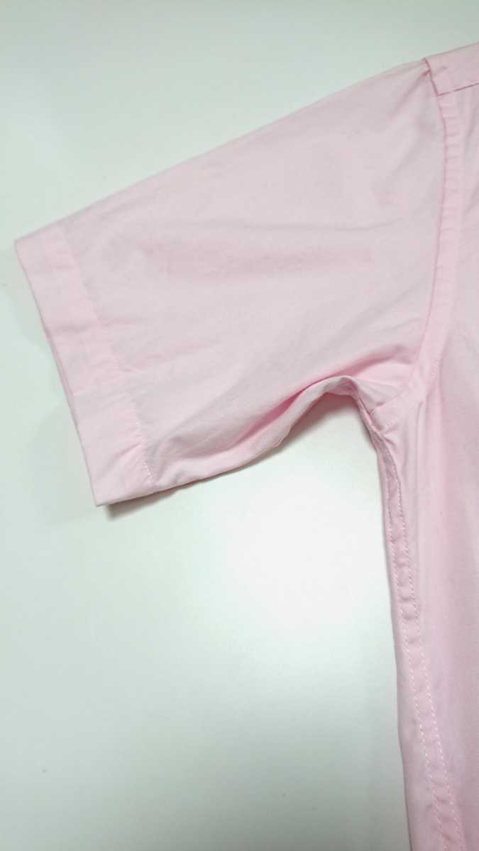 UNITED ARROWS メンズS ユナイテッドアローズ 半袖 コットン ボタンダウン オックスフォード シャツ 薄ピンク