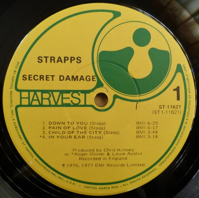 STRAPPS「SECRET DAMAGE」米ORIG [HARVEST] シュリンク美品_画像5