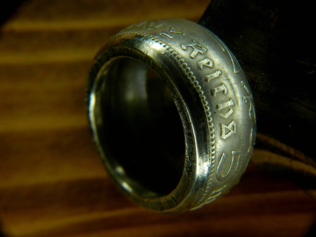 Vintage style［コインリング／／5マルク/1935/♯12／13］Coin ring_画像2