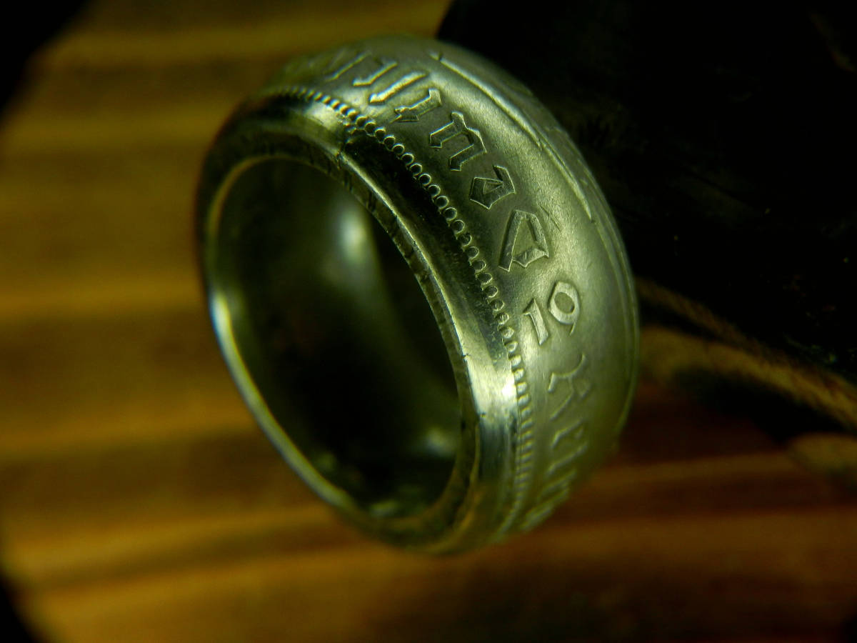 Vintage style［コインリング／／5マルク/1935/♯12／13］Coin ring_画像3
