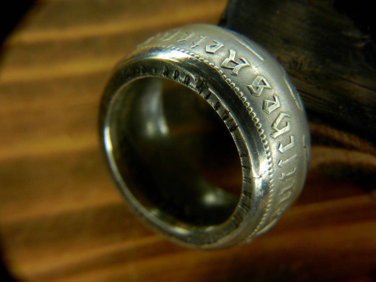 Vintage style［コインリング／／5マルク/1935/♯12／13］Coin ring_画像4