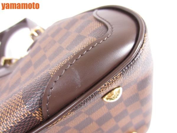 送料無料 LOUIS VUITTON ルイヴィトン ダミエ エベヌ ヴェローナMM トートバッグ ショルダーバッグ N41118 美品_画像4