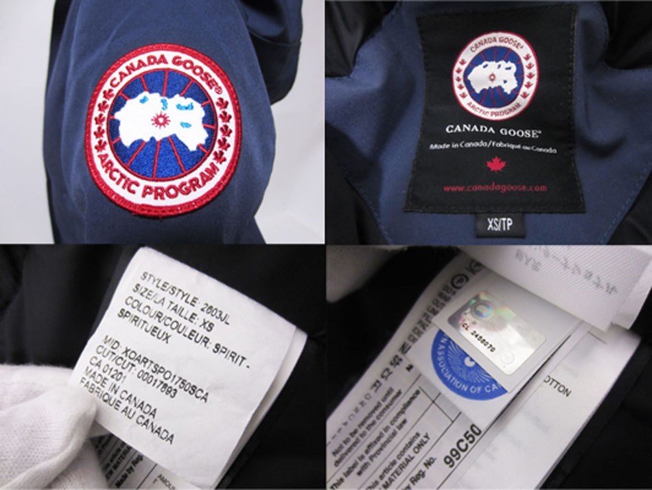  beautiful goods free shipping CANADA GOOSE Canada Goose lady's down jacket BRONTEb long te navy fur hood 2603JL XS