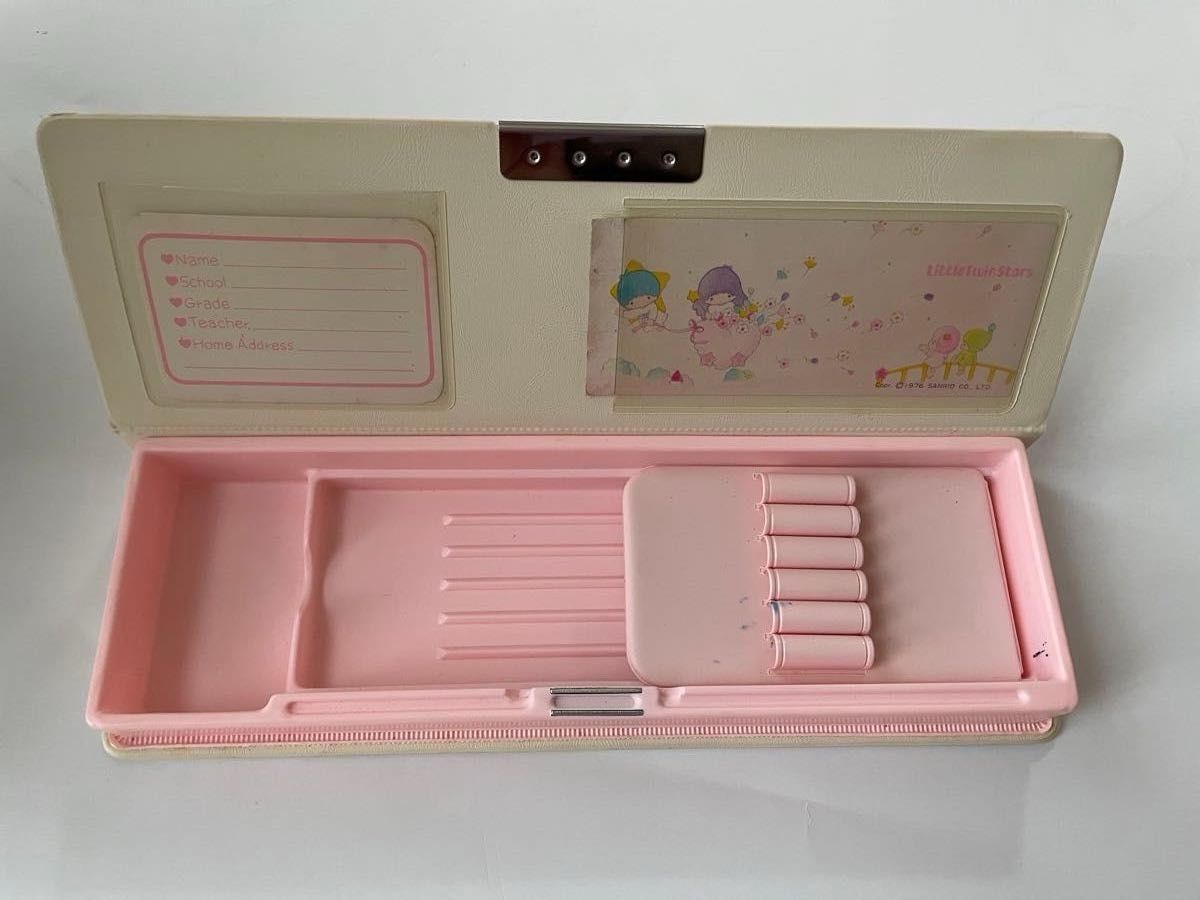 キキララ 筆箱 1976 サンリオ レトロ リトルツインスターズ 昭和 キキララ 筆箱 1976 サンリオ レトロ リトルツインスターズ 昭和