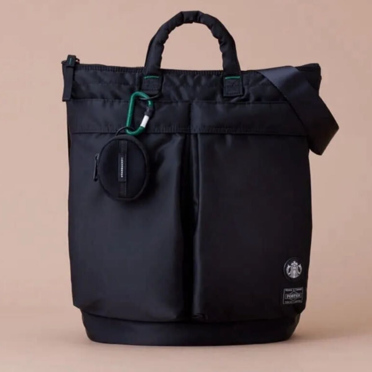 PORTER+STARBUCKS コーヒービーンシェイプヘルメットバッグ PORTER+STARBUCKS コーヒービーンシェイプヘルメットバッグ