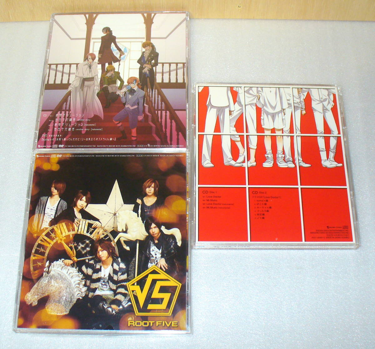 D2■√5 ROOT FIVE3枚セット①MERRY GO ROUND②Love Doctor③純愛デリュージョン◆全て帯つき2枚組初回盤_画像5