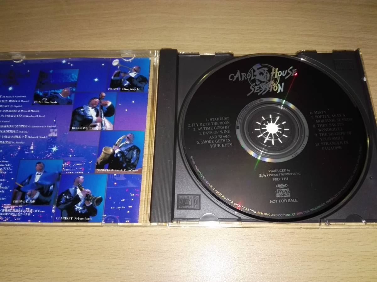 ＣＤ「CAROL HOUSE SESSION」Sony Finance International _画像2