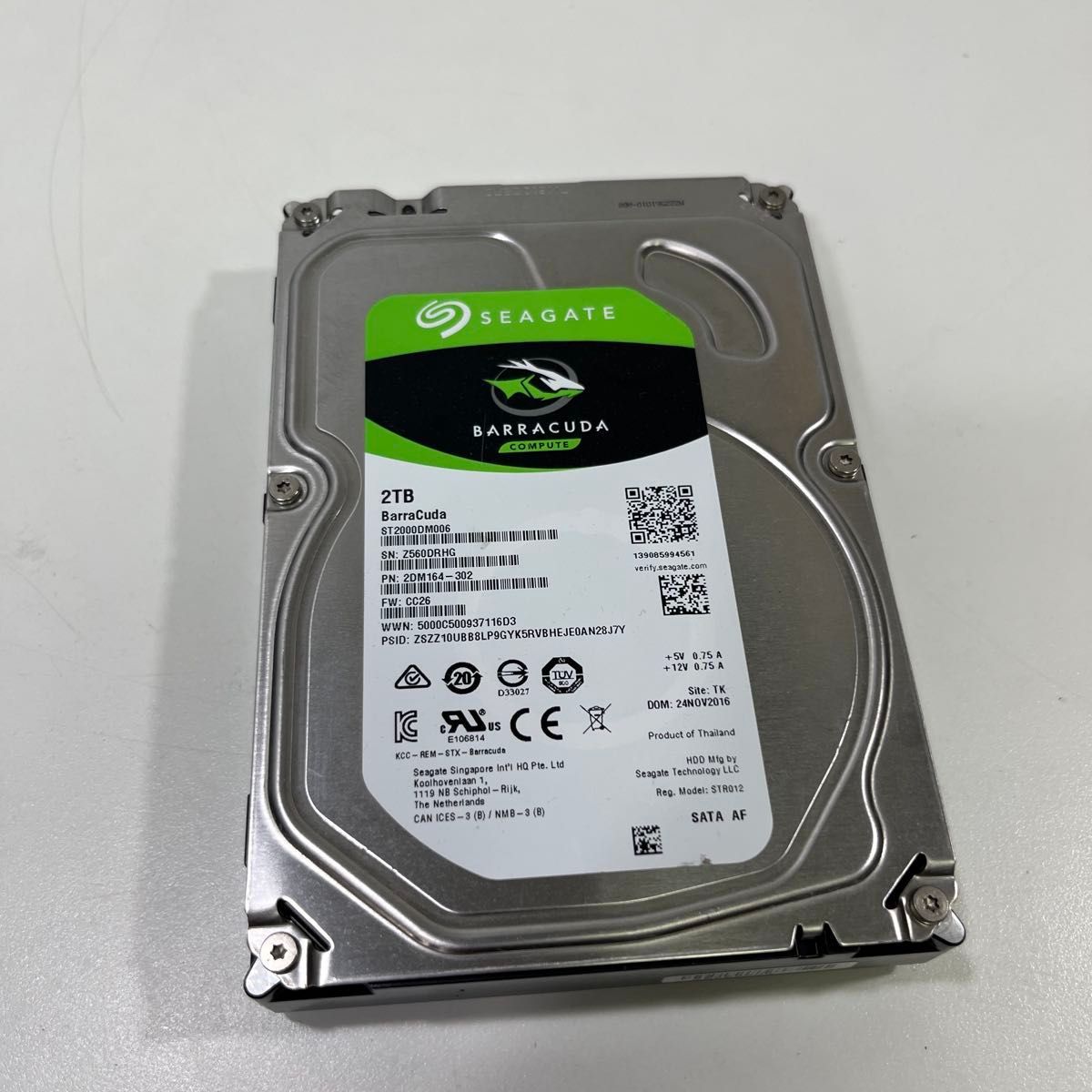 3.5インチ HDD 2TB 13545時間　♯1358