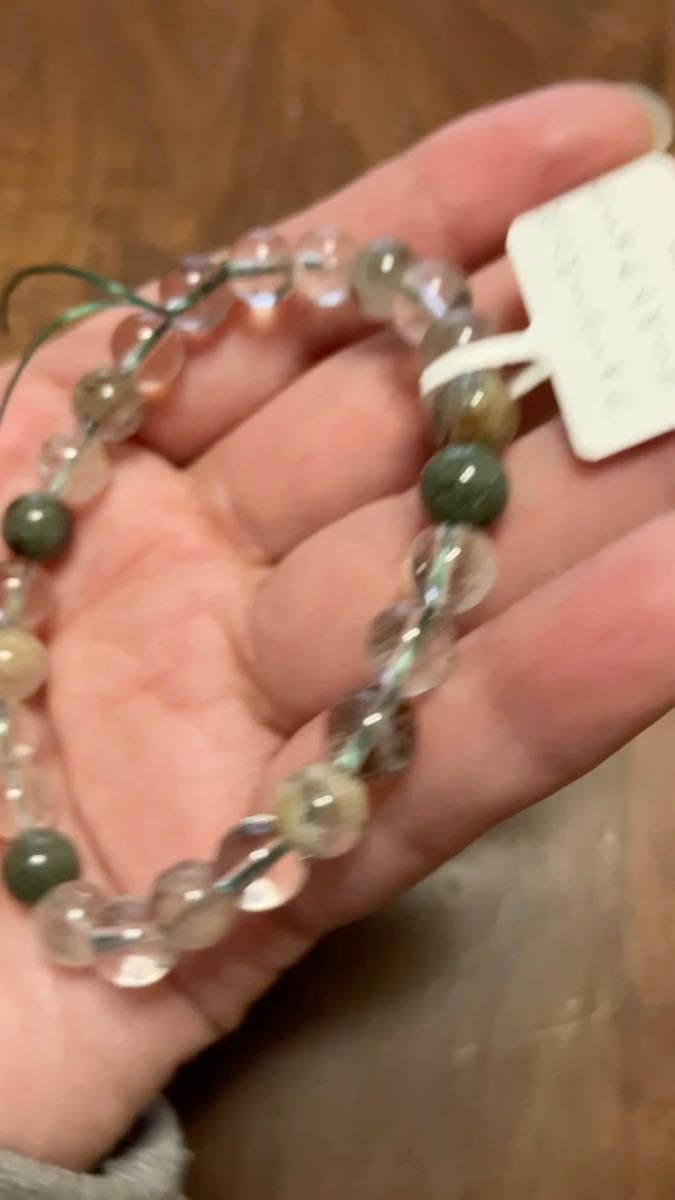 ゴーストクォーツ7㍉天然石専門店購入品