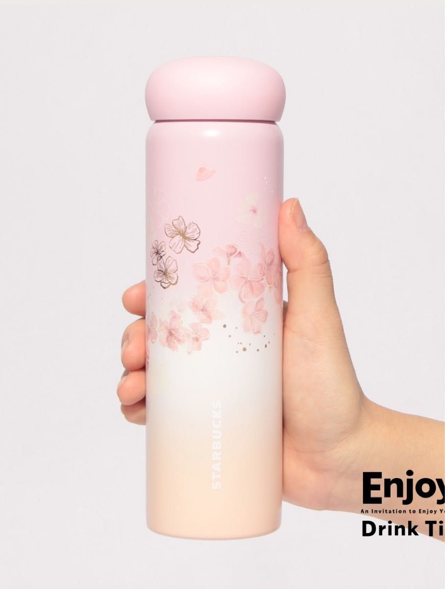 SAKURA2025ステンレスボトルペールピンクグラデーション355ml SAKURA2025ステンレスボトルペールピンクグラデーション355ml