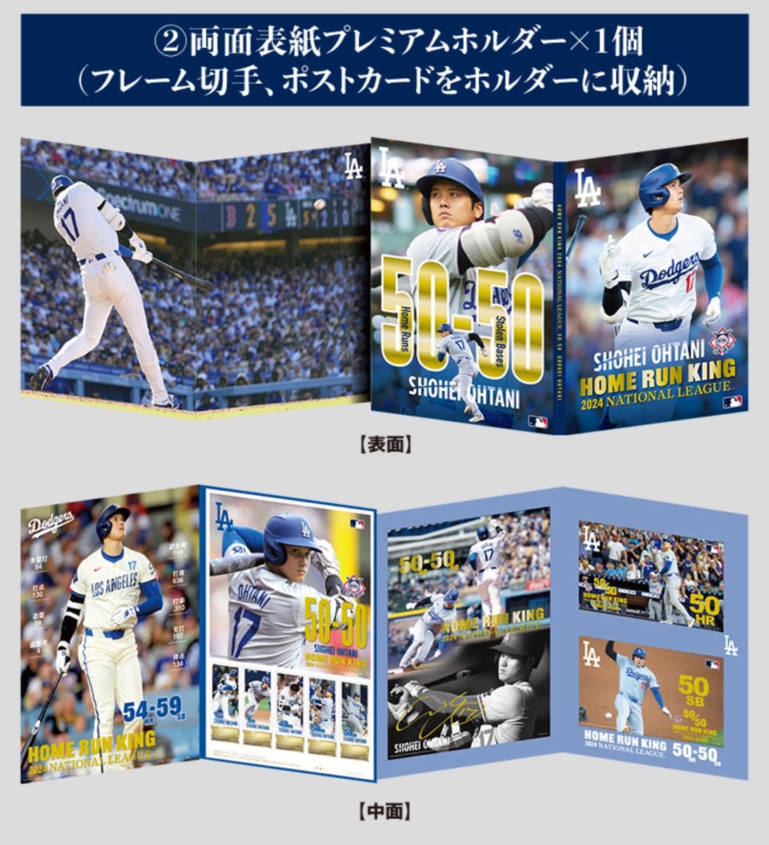 ① 大谷翔平 2024 プレミアムフレーム切手セット ホームラン王 ① 大谷翔平 2024 プレミアムフレーム切手セット ホームラン王