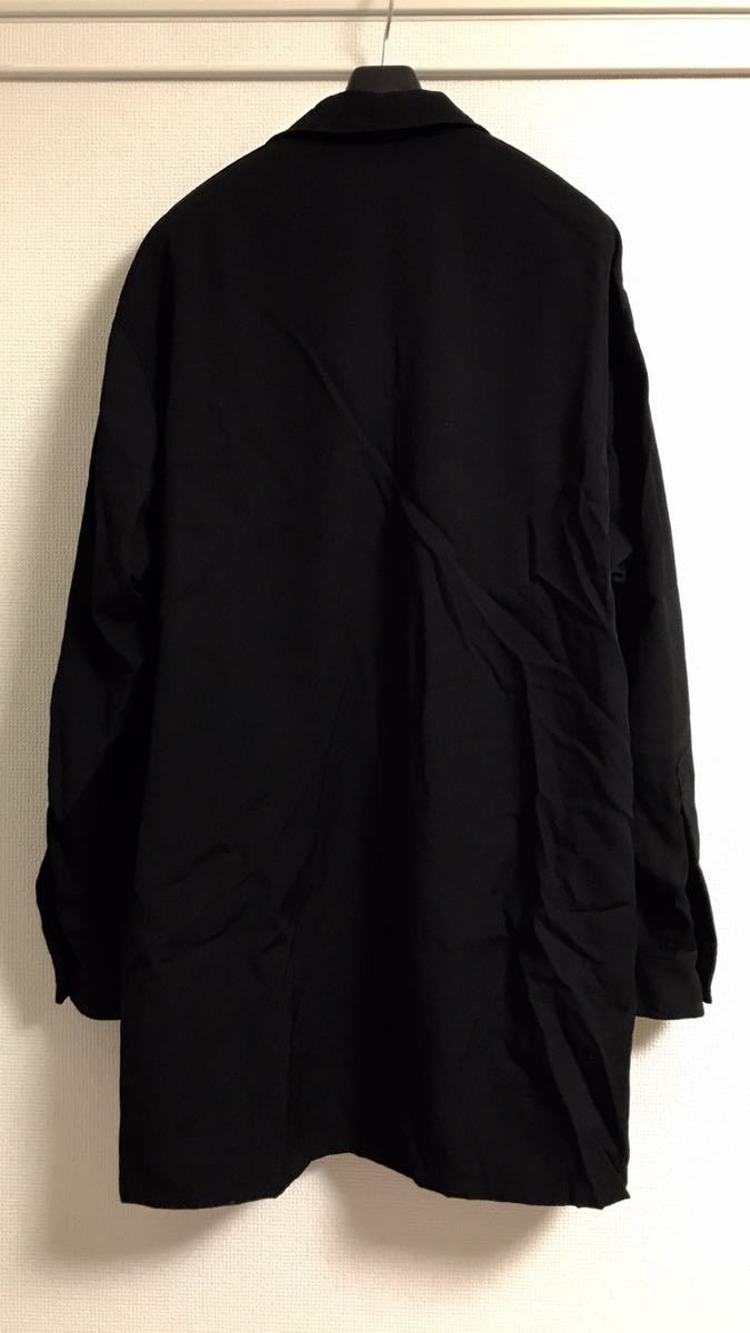 ヨウジヤマモト トッパーシャツ ウールギャバ yohji yamamoto