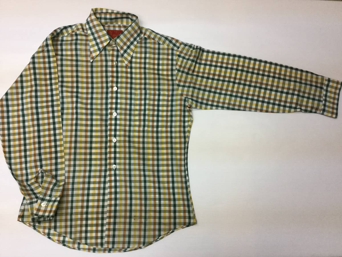 美品 70s SEARS シアーズ チェックシャツ Mサイズ KINGS ROAD 美品 70s SEARS シアーズ チェックシャツ Mサイズ KINGS ROAD