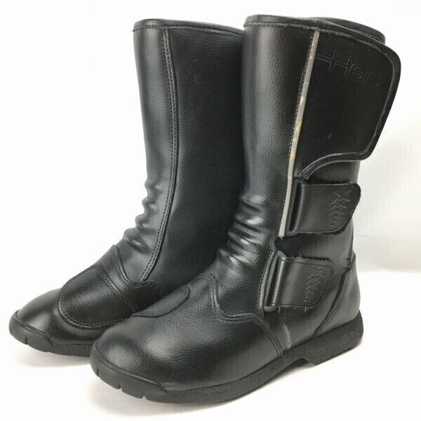 Held/ヘルト　バイクブーツ　ライディング　ツーリング　サイズ39　24.5前后　黒　Vintage/boots 管No.WM58