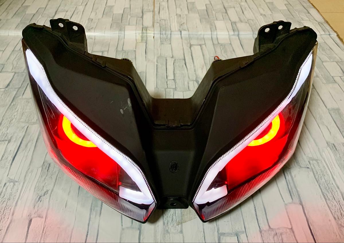 特価中 】NINJA250 EX250L ZX-6R用 カスタムLEDヘッドライト 特価中 】NINJA250 EX250L ZX-6R用 カスタムLEDヘッドライト