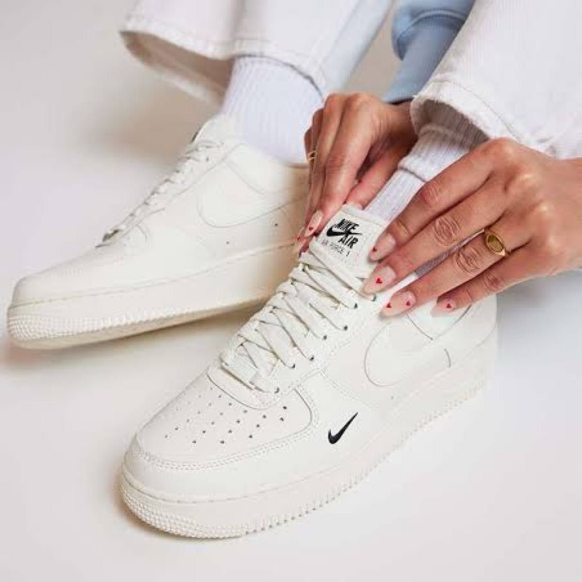 新品24cm 2足セット】NIKE|エアフォース1セイル/ブラック 新品24cm 2足セット】NIKE|エアフォース1セイル/ブラック
