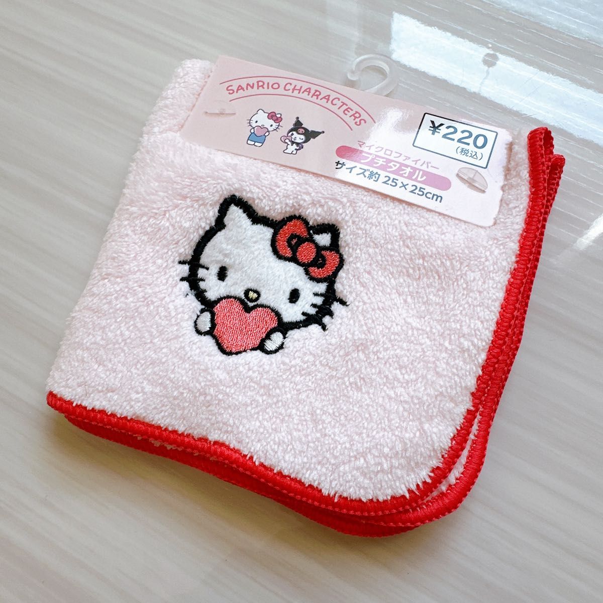 ハローキティ キティちゃん マイクロファイバー プチタオル ミニ ハローキティ キティちゃん マイクロファイバー プチタオル ミニ