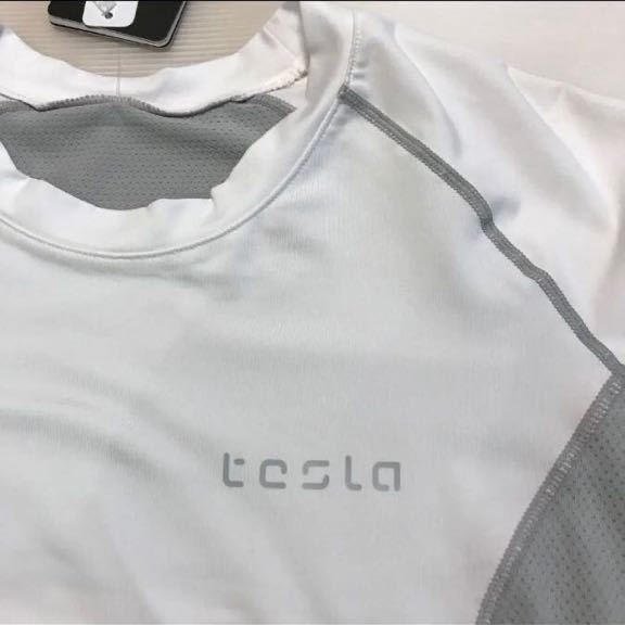 送料無料 新品 tesla テスラ オールシーズン高機能メッシュTシャツ XL 半袖Tシャツ_画像5