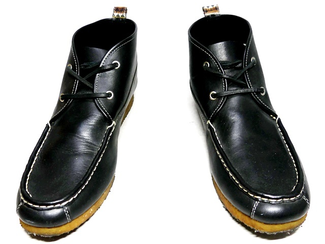  быстрое решение *whoop\'EE\'*26.5cm кожа wala Be ботинки f-pi- мужской 43 чёрный черный натуральная кожа блинчики подошва натуральная кожа каблук кожа обувь 