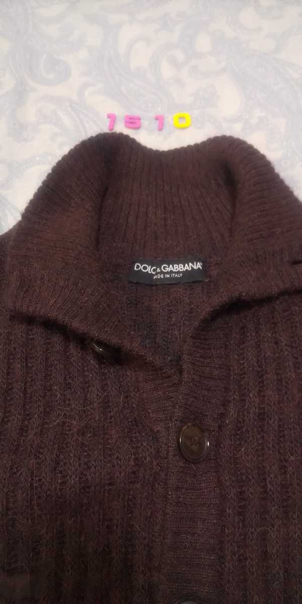 1510 Dolce & Gabbana collar attaching rib compilation long sleeve alpaca cardigan Italy milano Japan 44 Aoyama 