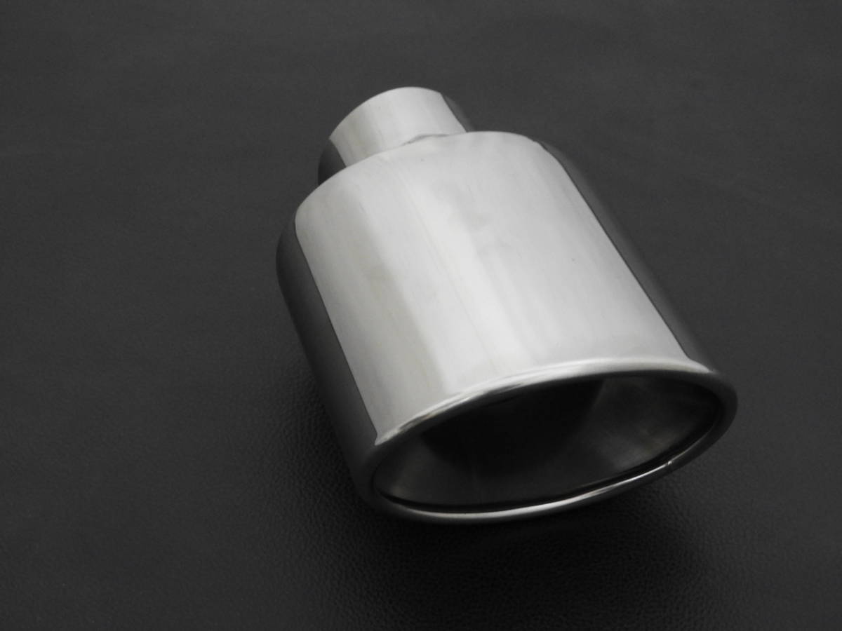 [2 piece set ] muffler cutter 120Φ oval SUS304 stainless steel one-off muffler work .