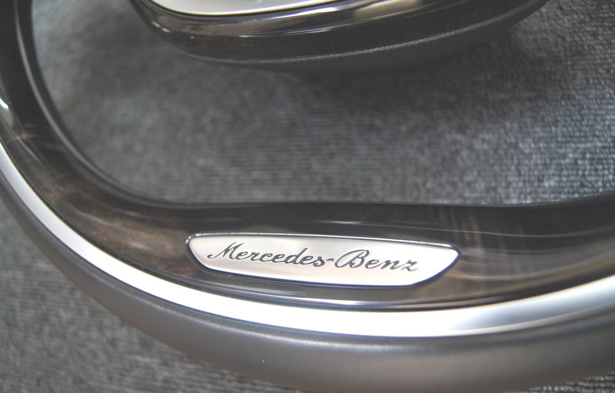  Benz!Steering/[①S Class W222/C217 previous term / black po pra wood combi/ original new goods 