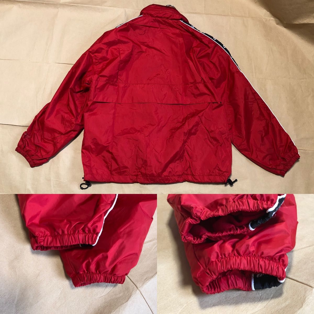 90s SOUL セットアップ M 上下 ナイロンジャケット ラインパンツ 90s SOUL セットアップ M 上下 ナイロンジャケット ラインパンツ
