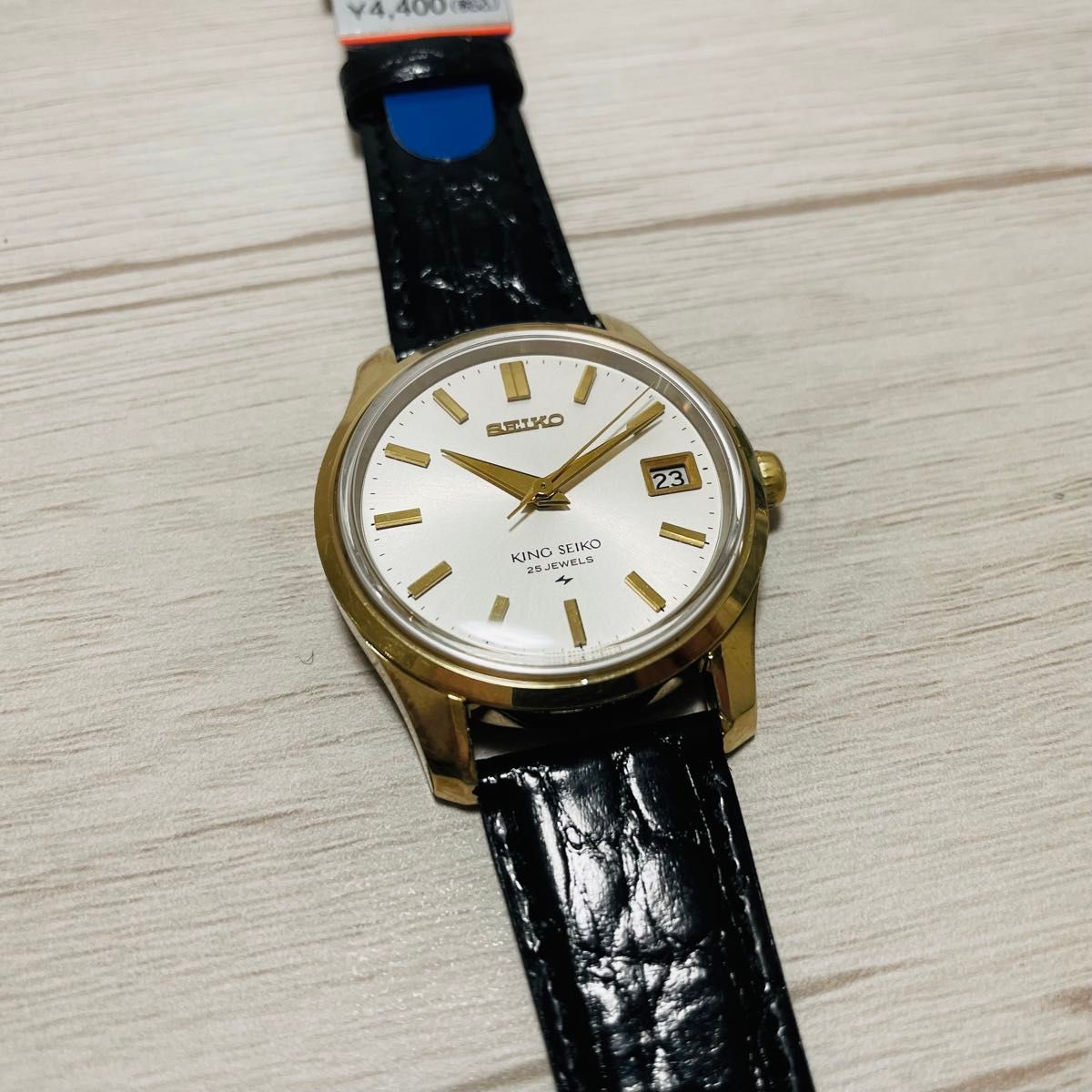 【美品】キングセイコー 44KS 1968年 手巻き 新品SEIKOベルト