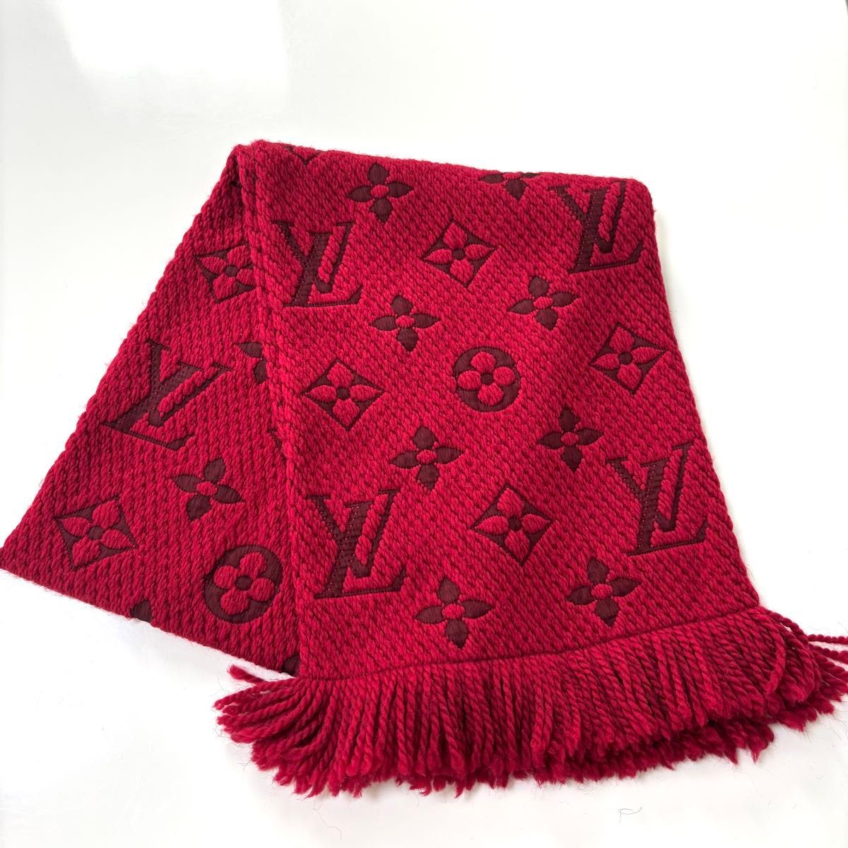 ルイヴィトン Louis Vuitton マフラー フリンジ付き 0 グレー ルイヴィトン Louis Vuitton マフラー フリンジ付き 0 グレー