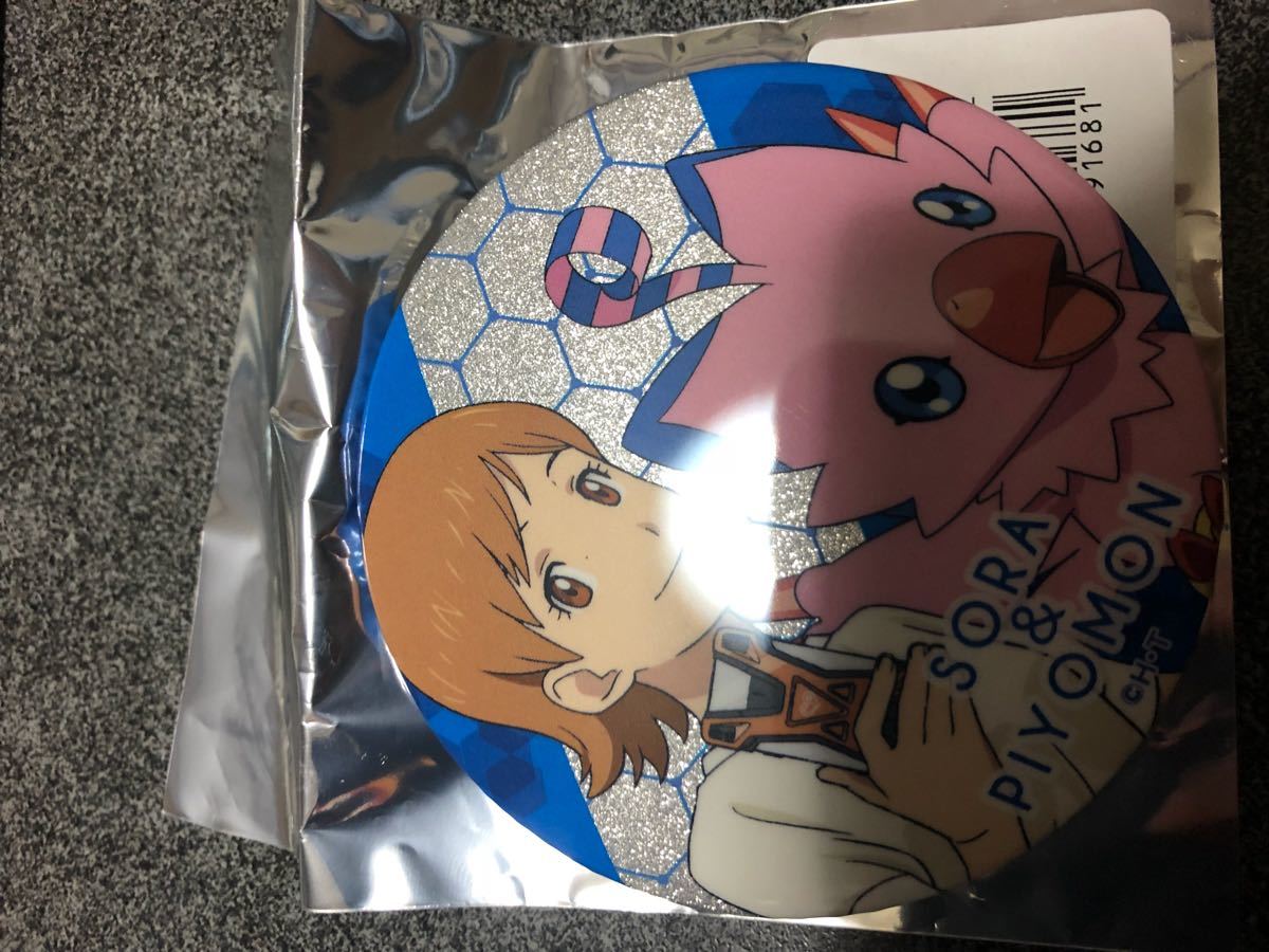 デジモンショップ 限定 グッズ デジモン グリッター缶バッジ 空