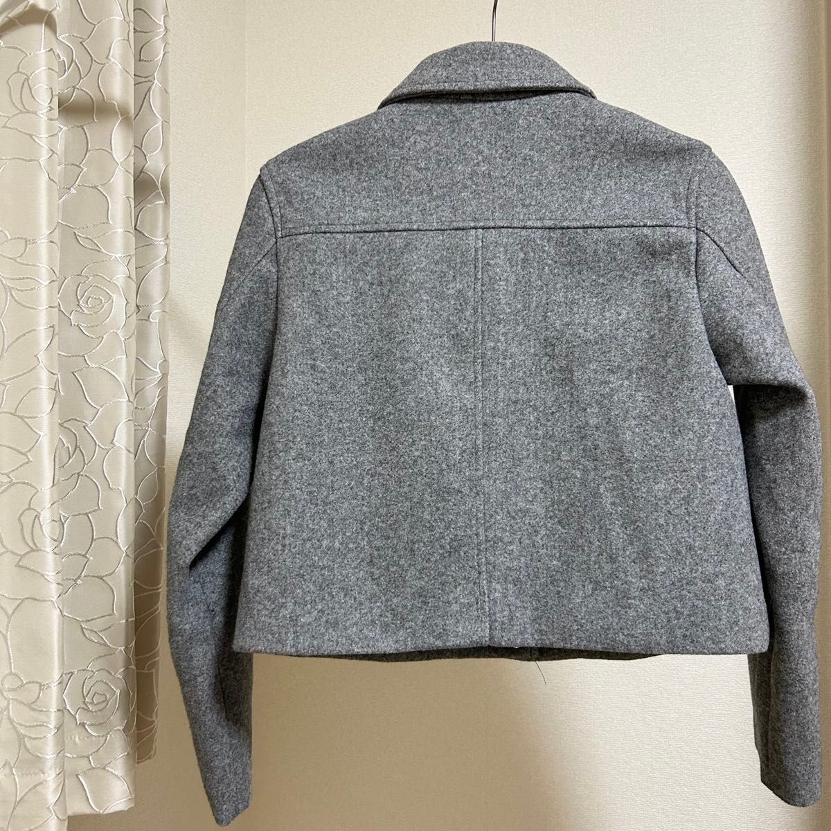 未使用 ZARA ゴールドボタンソフトジャケット グレー ジャケット 未使用 ZARA ゴールドボタンソフトジャケット グレー ジャケット