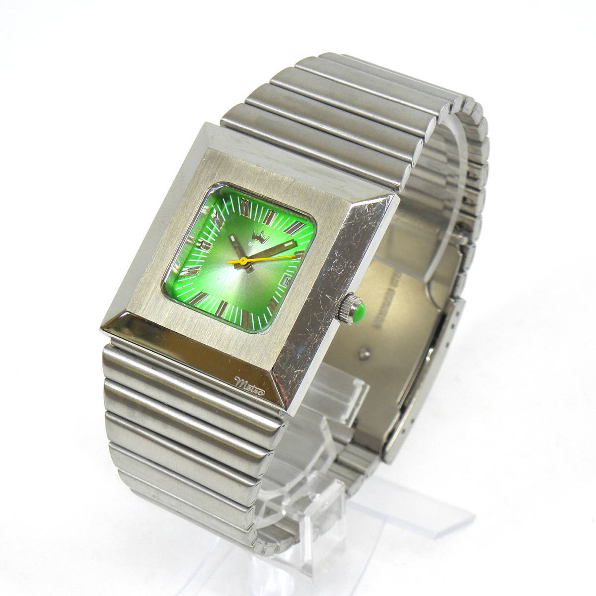 METRO SHEEN ● GREEN メンズ & レディース スクエアウォッチ 腕時計 の画像2