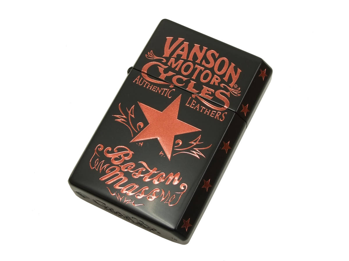  Vanson VANSON GEAR TOP oil lighter GT-ARM installing penguin lighter V-GT-08 Star design black new goods 