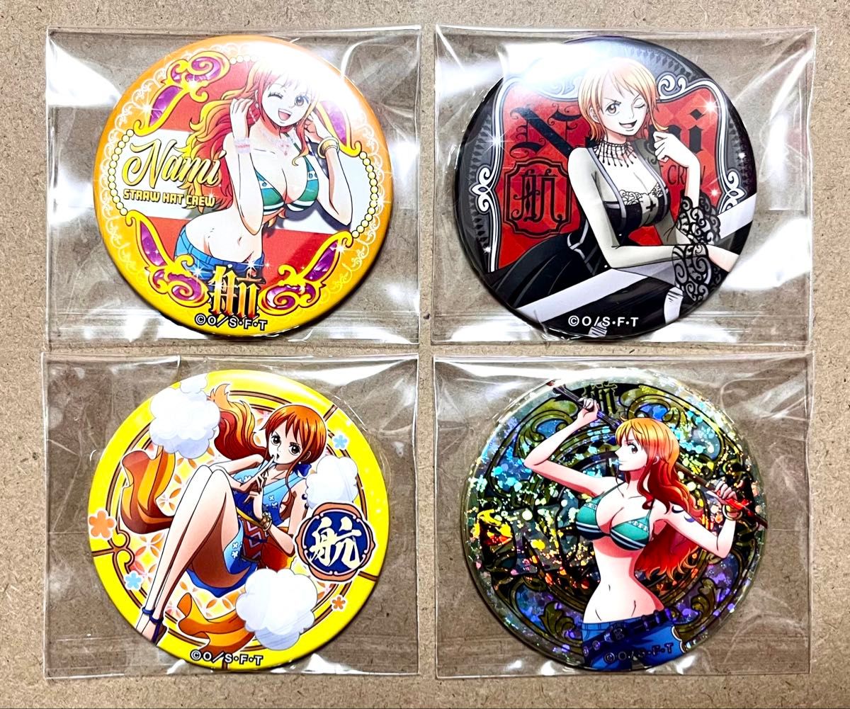 ONE PIECE ワンピース 麦わらストア 輩缶バッジ ナミ 24点セット ONE PIECE ワンピース 麦わらストア 輩缶バッジ ナミ 24点セット