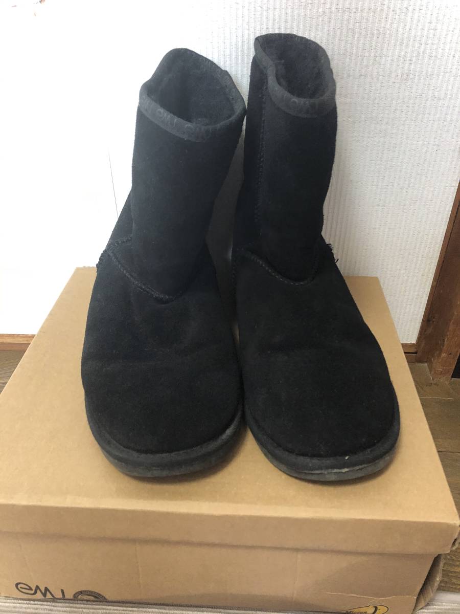 日本初の 大幅値下げ期間限定価格売切中古品EMU WOOLブーツ黒25cm!これからのシーズンにどうですか!暖かいですよ!早い者勝ち! 女性用 日本初の 大幅値下げ期間限定価格売切中古品EMU WOOLブーツ黒25cm!これからのシーズンにどうですか!暖かいですよ!早い者勝ち! 女性用