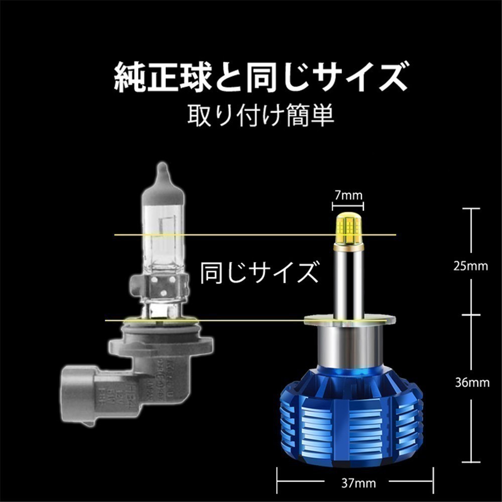 Linksauto 360度発光 LED H3 MITSUBISHI 三菱 パジェロイオ PAJERO IO H12.6～H14.8 H6#W.7#W ヘッドライト フォグランプ_画像6